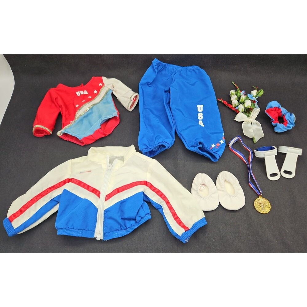 American Girl of Today Patriotic Gymnastics Set for Dolls in Box Outfit and Acc.